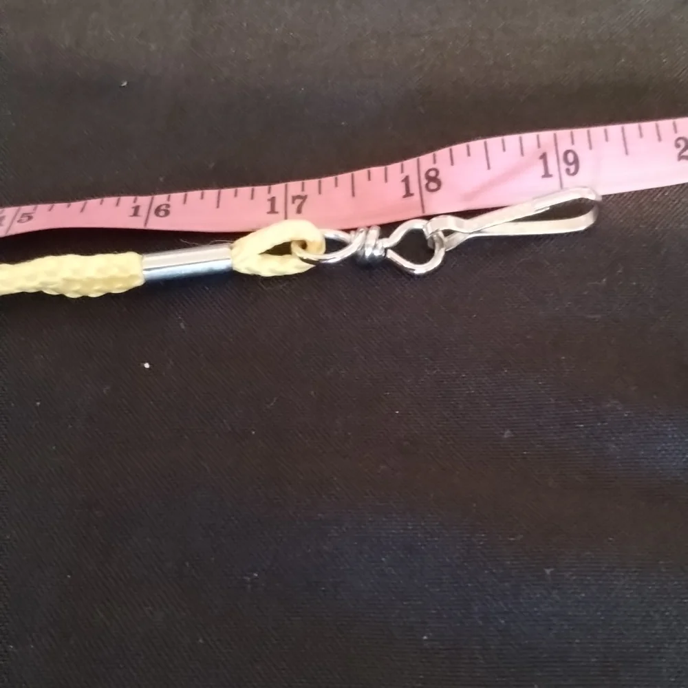 Lanyard for holding Name Tags color: Yellow 30 count